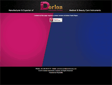 Tablet Screenshot of dorlonbeauty.com